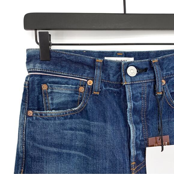 NWT MOUSSY Vintage Wilbur Tapered Mid Rise Jean Blue Denim 24 - Picture 3 of 12